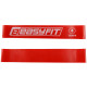 Фитнес-резинка для ног EasyFit №4 Heavy, Сопротивление 15 кг, Латекс, Длина 60 см, Ширина 5 см, Толщина 1 мм, Красный