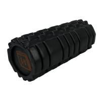 Массажный ролик EasyFit Solid Roller v.1.1s, Длина 33 см, Диаметр 13,5 см, EVA-пена, Оранжевый