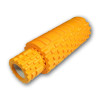 Массажный ролик (валик) EasyFit Grid Roller Double 2 в 1, Длина 33 см, Диаметр 14 см, Каркас из высокопрочного пластика, Пена EVA с массажной поверхностью 3D, для МФР, фитнеса, йоги и реабилитации, Оранжевый