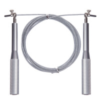 Швидкісна скакалка EasyFit Aluminium, Довжина 3 м, Сталь, Алюміній, Сірий
