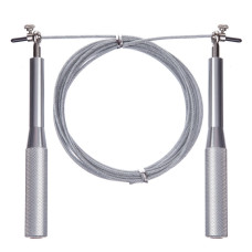 Скоростная скакалка EasyFit Aluminium, Длина 3 м, Сталь, Алюминий, Серый