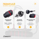 Скакалка EasyFit швидкісна, довжина 280 см, тренажер для боксу та гімнастики, чорний