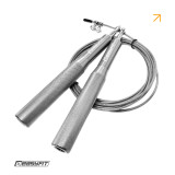 Скоростная скакалка EasyFit Aluminium, Длина 3 м, Сталь, Алюминий, Серый