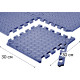 Татами мат EasyFit SwallowTail (пазл ласточкин хвост с бортиком), Размер 120x60 см, Толщина 10 мм, EVA-пена, Синий
