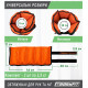 Обтяжувачі для ніг і рук EasyFit набірні (пара), Вага 0,5-2,5 кг, Оксфорд з пропиткою, Пісок, Чорно-помаранчевий
