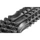 Массажный ролик EasyFit Grid Roller v1.2 с заглушками, Длина 33 см, Диаметр 13 см, Пена EVA с 3D массажной поверхностью, для йоги, фитнеса и реабилитации, Черный
