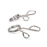 Пружинные замки EasyFit Silver, 50 мм, хромированная сталь, для олимпийского грифа
