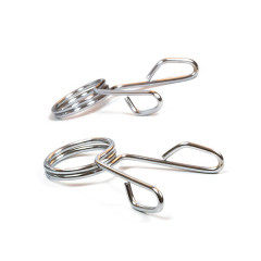Пружинные замки EasyFit Silver, 50 мм, хромированная сталь, для олимпийского грифа