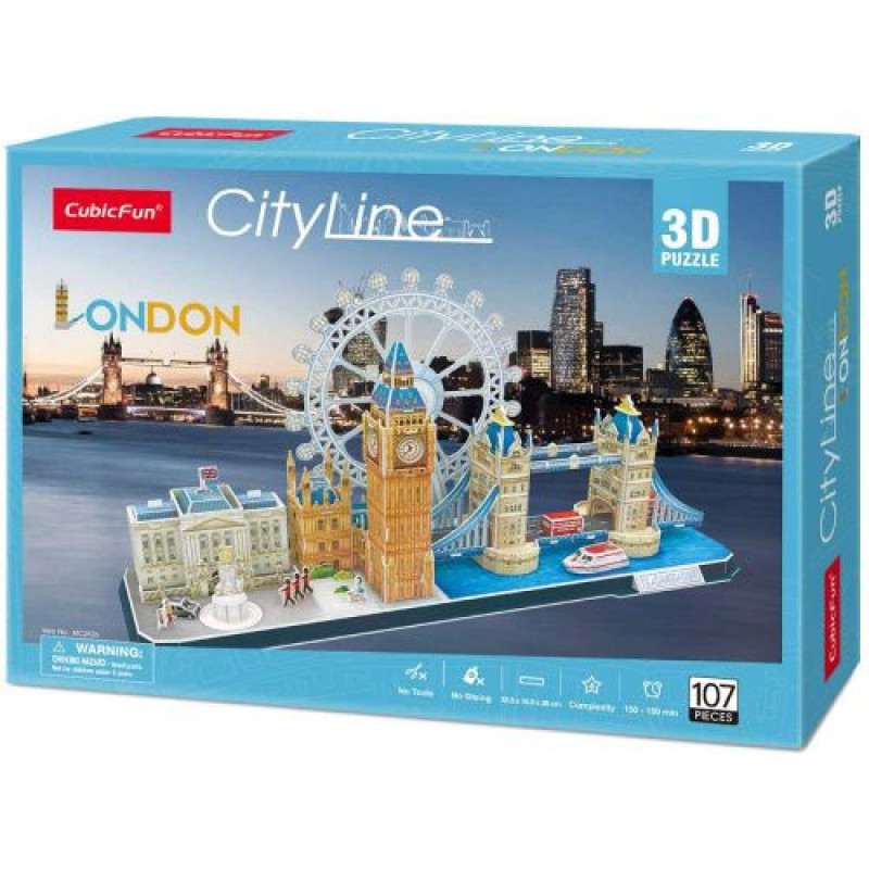 ТРЕХМЕРНАЯ ГОЛОВОЛОМКА-КОНСТРУКТОР CITY LINE LONDON