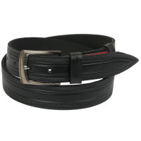 Ремень под джинсы Skipper черный 3,8 см