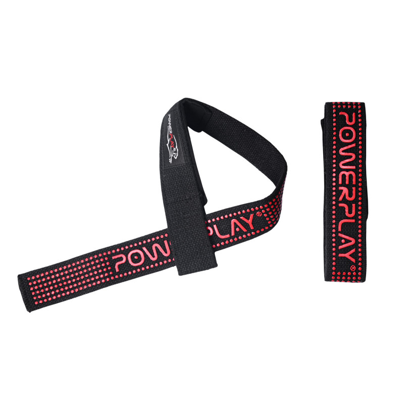 Лямки для тяги PowerPlay 7064 Чорно-Червоні