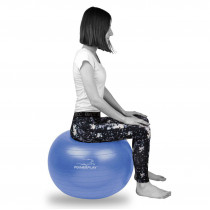 М'яч для фітнесу (фітбол) PowerPlay 4001 Ø65 cm Gymball Синій + помпа М'яч для фітнесу (фітбол) PowerPlay 4001 Ø65 cm Gymball Синій + помпа
