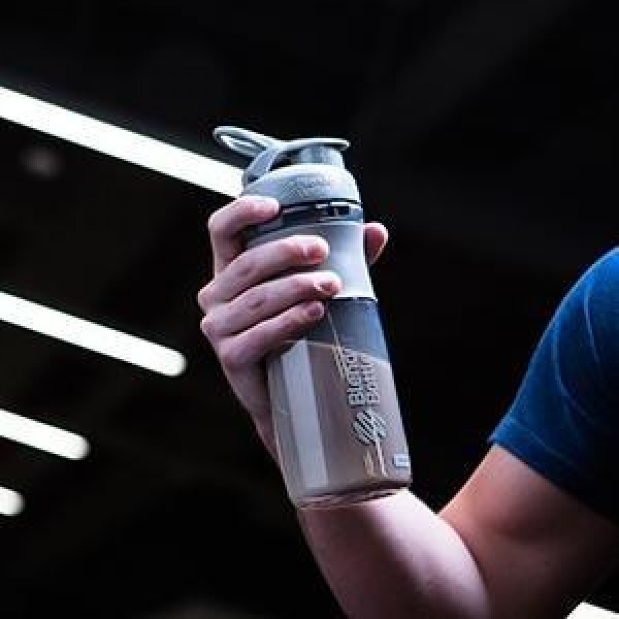 Шейкер спортивний (пляшка) BlenderBottle SportMixer Flip 28oz/820ml Grey