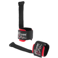 Лямки для тяги з валіком Power System PS-3350 Power Pin Black/Red, Бавовна, Неопрен, Чорно-червоний
