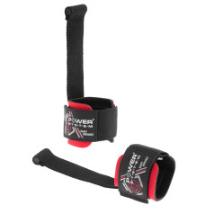 Лямки для тяги з валіком Power System PS-3350 Power Pin Black/Red, Бавовна, Неопрен, Чорно-червоний