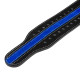 Пояс для пауерліфтингу Power System PS-3800 PowerLifting шкіряний Black/Blue Line M