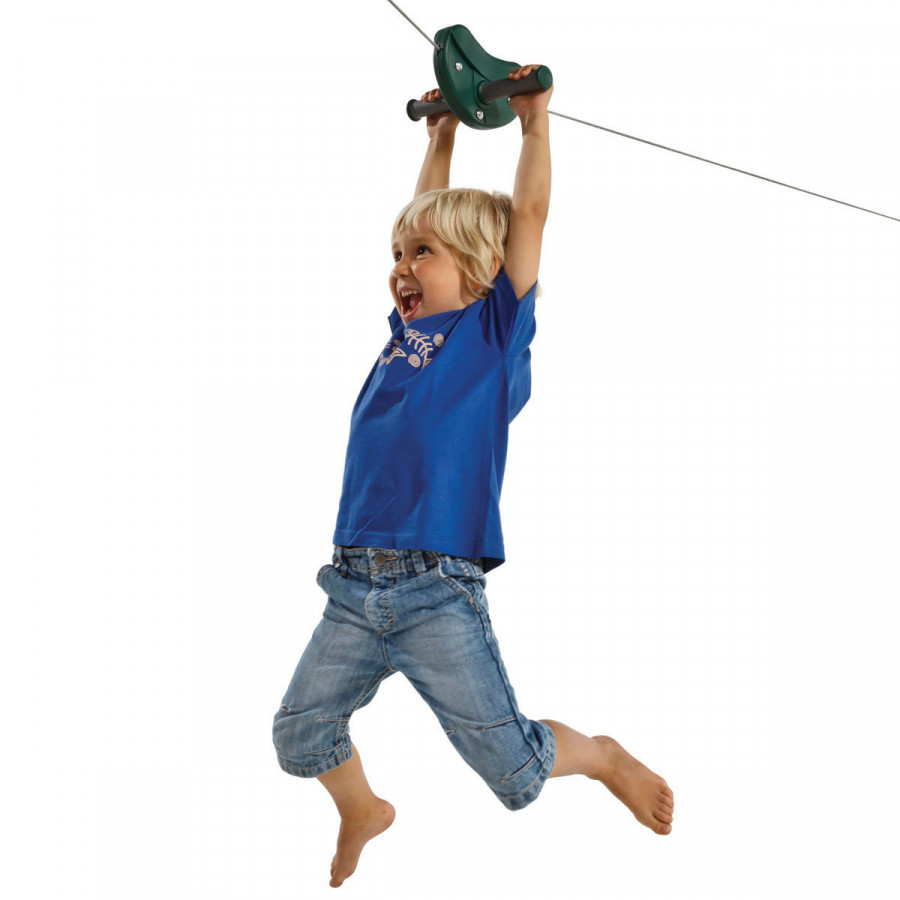 Канатная дорога Детский Зип Лайн WCG (Zip Line) M + качели тарзанка DISK