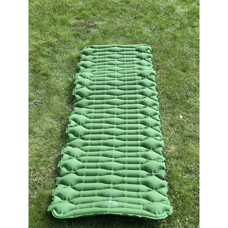 Большой надувной каремат походный, туристический WCG для кемпинга (зеленый)