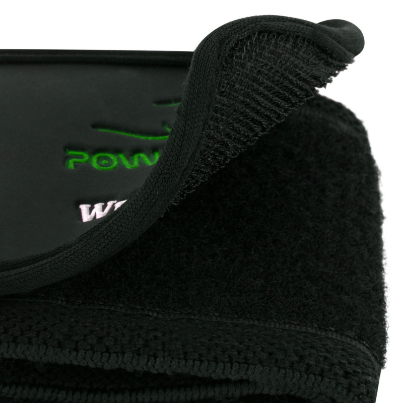 Бинты кистевые (для запястий) PowerPlay 3081 Gym WristT Wraps, Длина 45 см, Хлопок, PU, Спандекс, Черно-зеленый