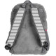 Плюшевий дитячий рюкзак для дівчинки 10L Paso сірий
