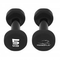 Гантелі вінілові PowerPlay 4125 Achilles 2*5 кг. Чорні (пара - 2шт.) Гантелі вінілові PowerPlay 4125 Achilles 2*5 кг. Чорні (пара - 2шт.)