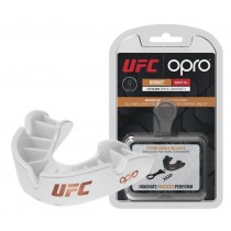 Капа боксерська OPRO Bronze UFC Hologram White (art.002258002)