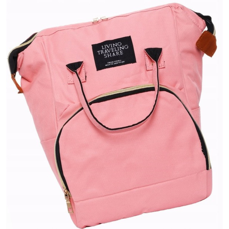 Рюкзак-сумка для мамы 12L Living Traveling Share розовый