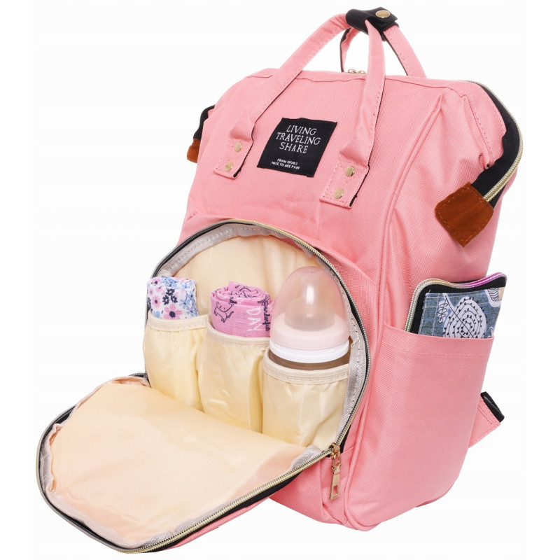 Рюкзак-сумка для мамы 12L Living Traveling Share розовый