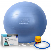 М'яч для фітнесу (фітбол) PowerPlay 4001 Ø65 cm Gymball Синій + помпа М'яч для фітнесу (фітбол) PowerPlay 4001 Ø65 cm Gymball Синій + помпа