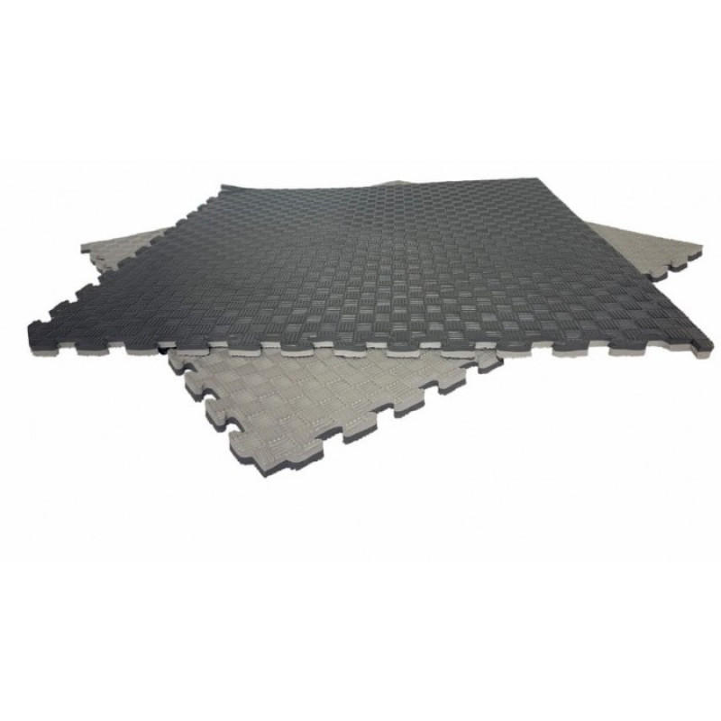 Мат-татами (Мат-пазл ласточкин хвост) WCG EVA 100х100х3 cm черно-серый