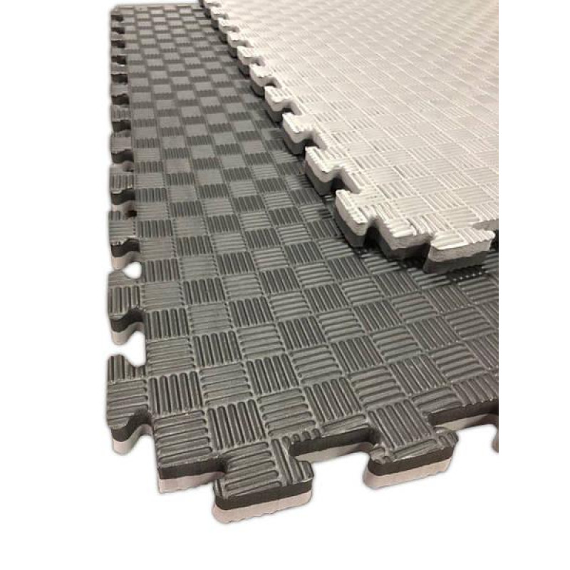 Мат-татами (Мат-пазл ласточкин хвост) WCG EVA 100х100х3 cm черно-серый