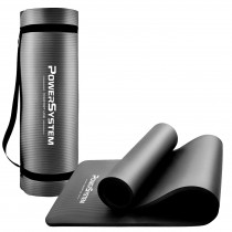 Килимок для йоги та фітнесу Power System PS-4017 NBR Fitness Yoga Mat Plus Black (180х61х1) Килимок для йоги та фітнесу Power System PS-4017 NBR Fitness Yoga Mat Plus Black (180х61х1)