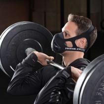 Маска для тренування дихання Phantom Training Mask Black, розмір M, медичний силікон, нейлоновий чохол, 4 рівні опору