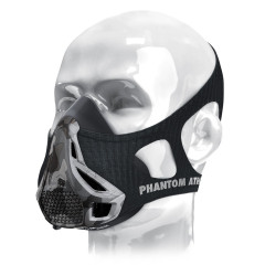 Маска для тренировки дыхания Phantom Training Mask Camo, размер S, медицинский силикон, нейлоновый чехол, 4 уровня сопротивления