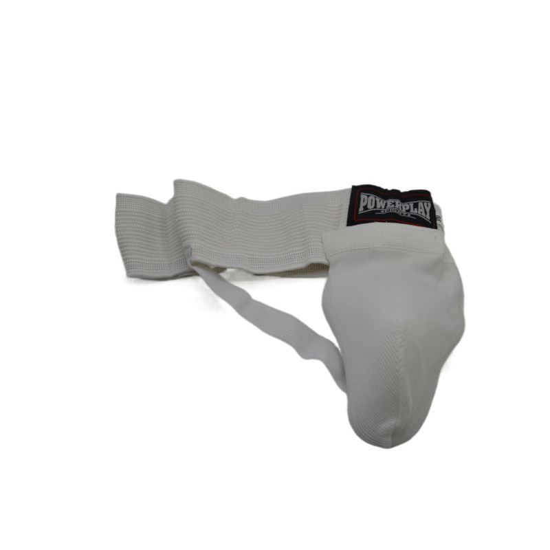 Захист паху PowerPlay 3028, Розмір L, Бавовна, Спандекс, Пластикова мушля, Білий