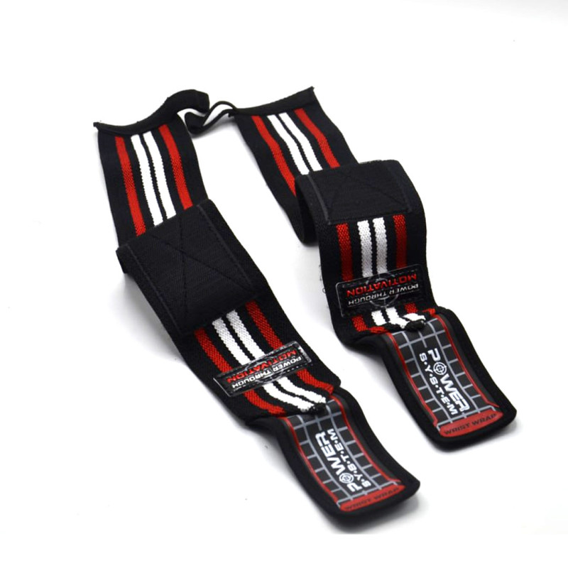 Кистьові бинти Power System PS-3500 Wrist Wraps Red/Black