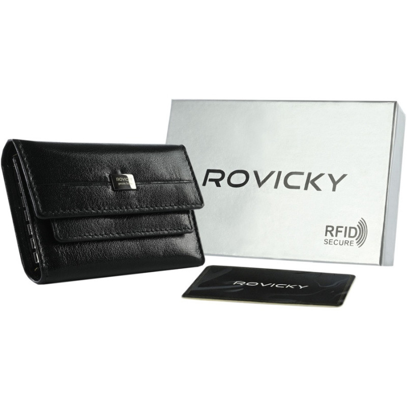 Кожаная ключница Rovicky черный