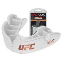 Капа боксерская OPRO Bronze UFC Hologram White (арт.002258002)