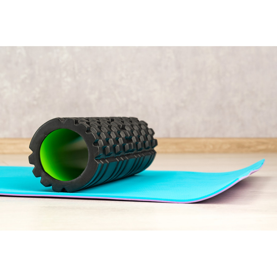Масажний ролик (роллер) Power System PS-4050 Fitness Foam Roller Black/Green (33x15см.)
