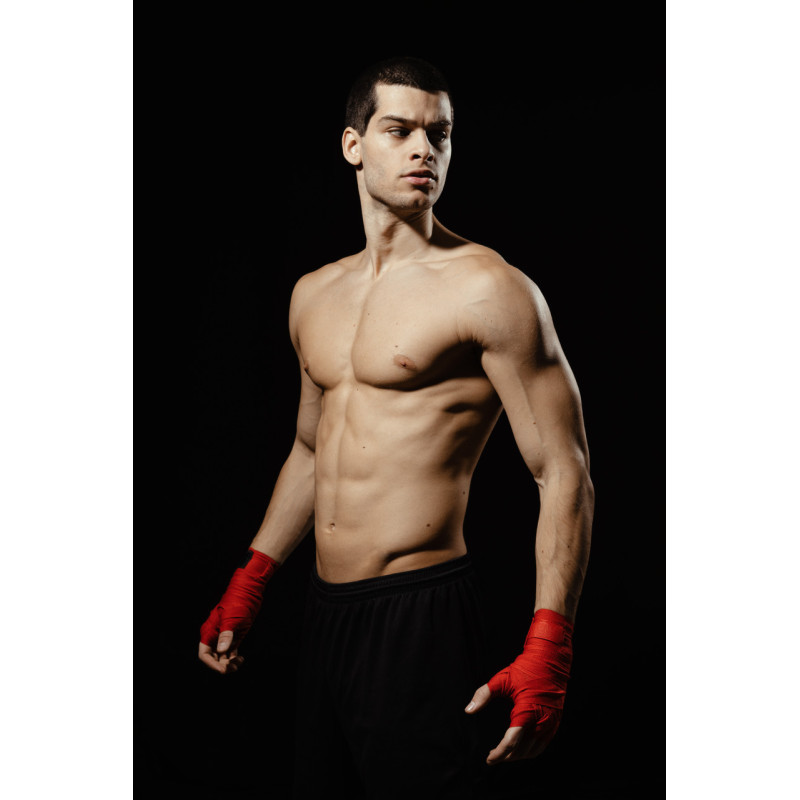 Бинти для боксу Power System PS-3404 Red (2 шт.), Довжина 4 м, Бавовна, Нейлон, Червоний