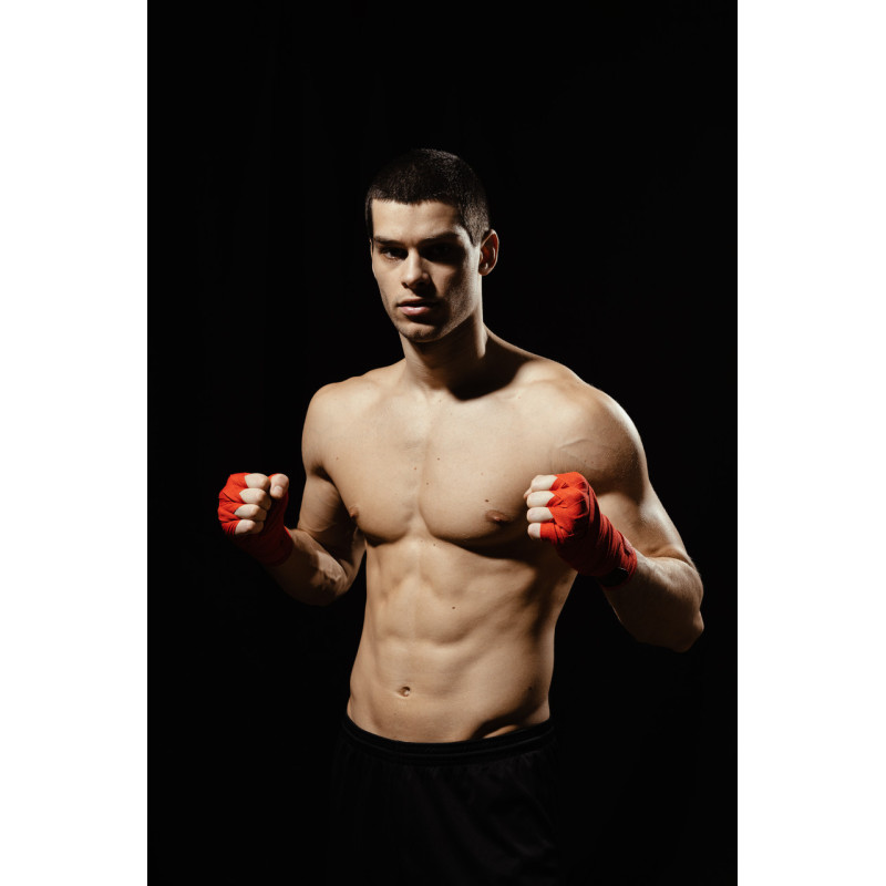 Бинти для боксу Power System PS-3404 Red (2 шт.), Довжина 4 м, Бавовна, Нейлон, Червоний