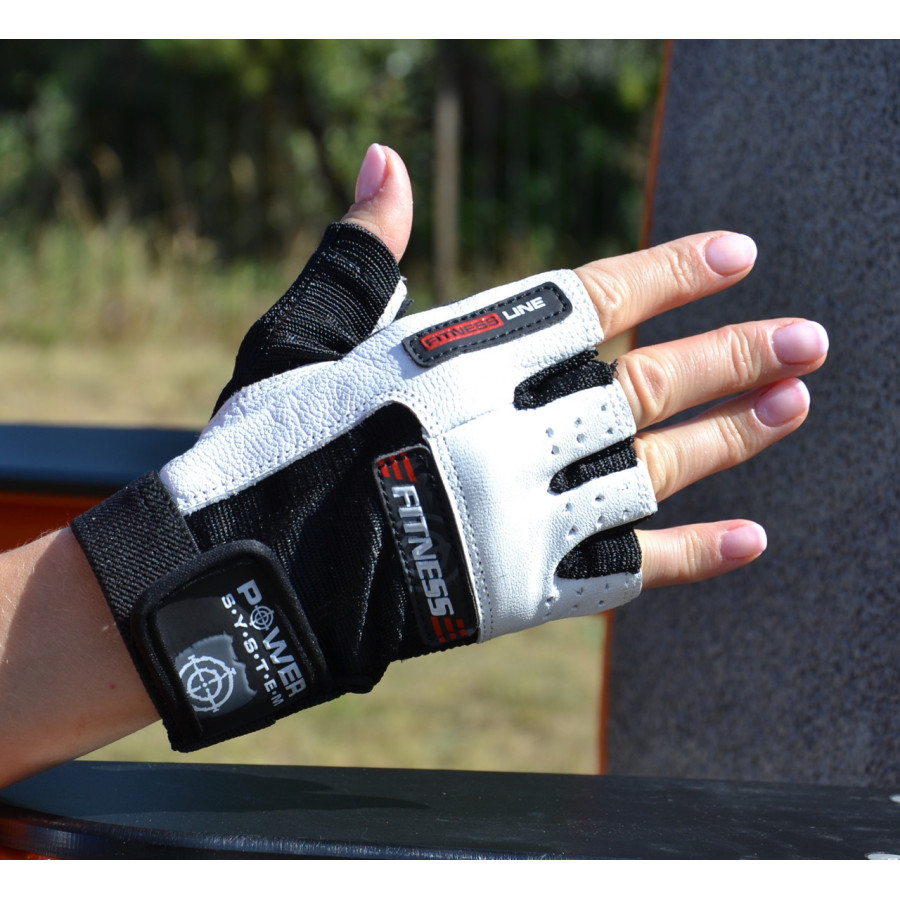 Рукавички для фітнесу Power System PS-2300 Fitness Black/White L