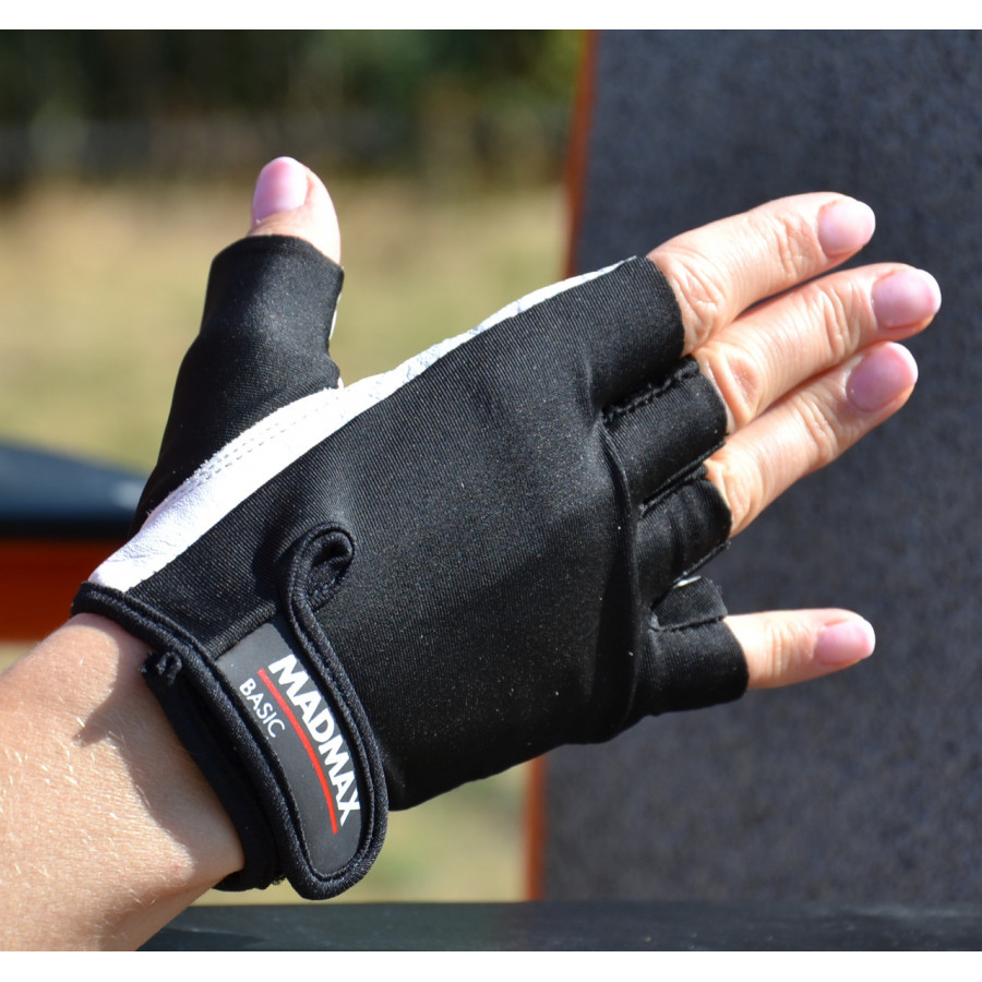 Рукавички для фітнесу MadMax MFG-250 Basic Whihe XL