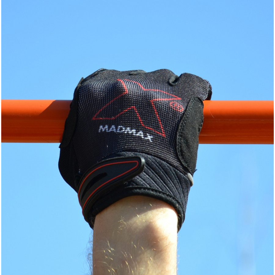 Рукавички для фітнесу MadMax MXG-103 X Gloves Black/Grey XXL