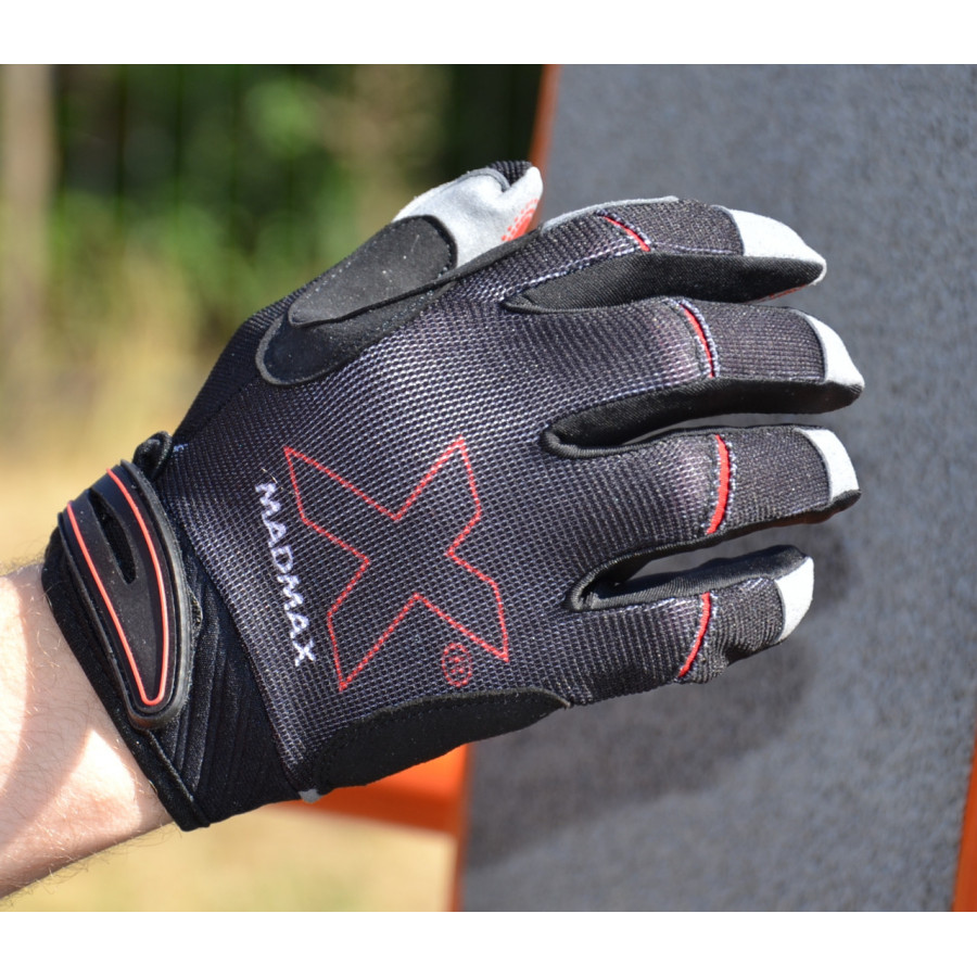 Рукавички для фітнесу MadMax MXG-103 X Gloves Black/Grey XXL
