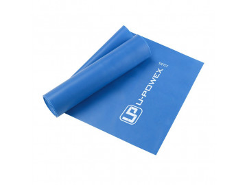 Стрічка-еспандер для фітнесу та реабілітації U-POWEX Fitness band 0.4мм. (6.8 кг) Blue