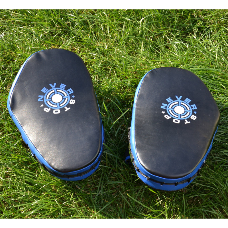 Лапи боксерські PowerPlay 3051 Чорно-Сині PU [пара]