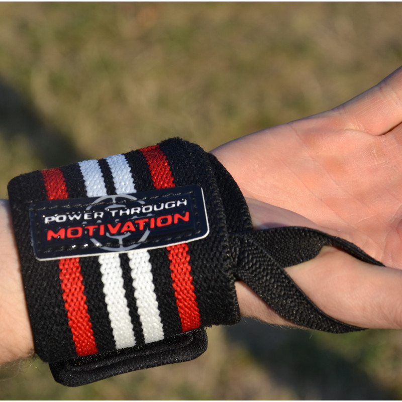 Кистьові бинти Power System PS-3500 Wrist Wraps Red/Black