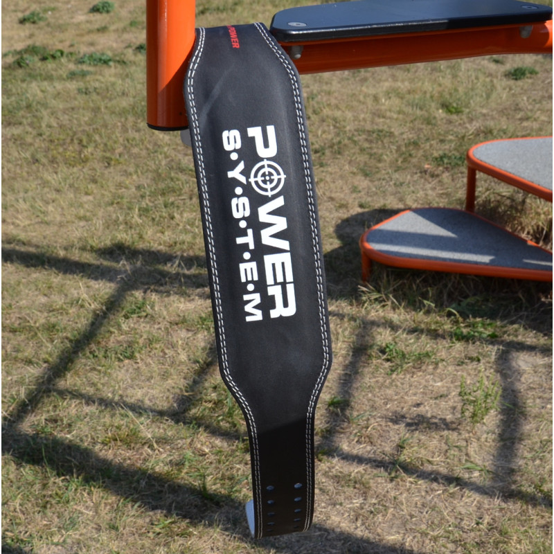 Пояс для важкої атлетики Power System PS-3250 Power Basic шкіряний Black M