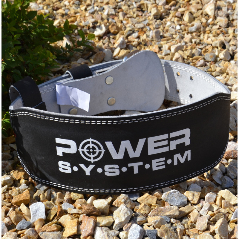 Пояс для важкої атлетики Power System PS-3250 Power Basic шкіряний Black M
